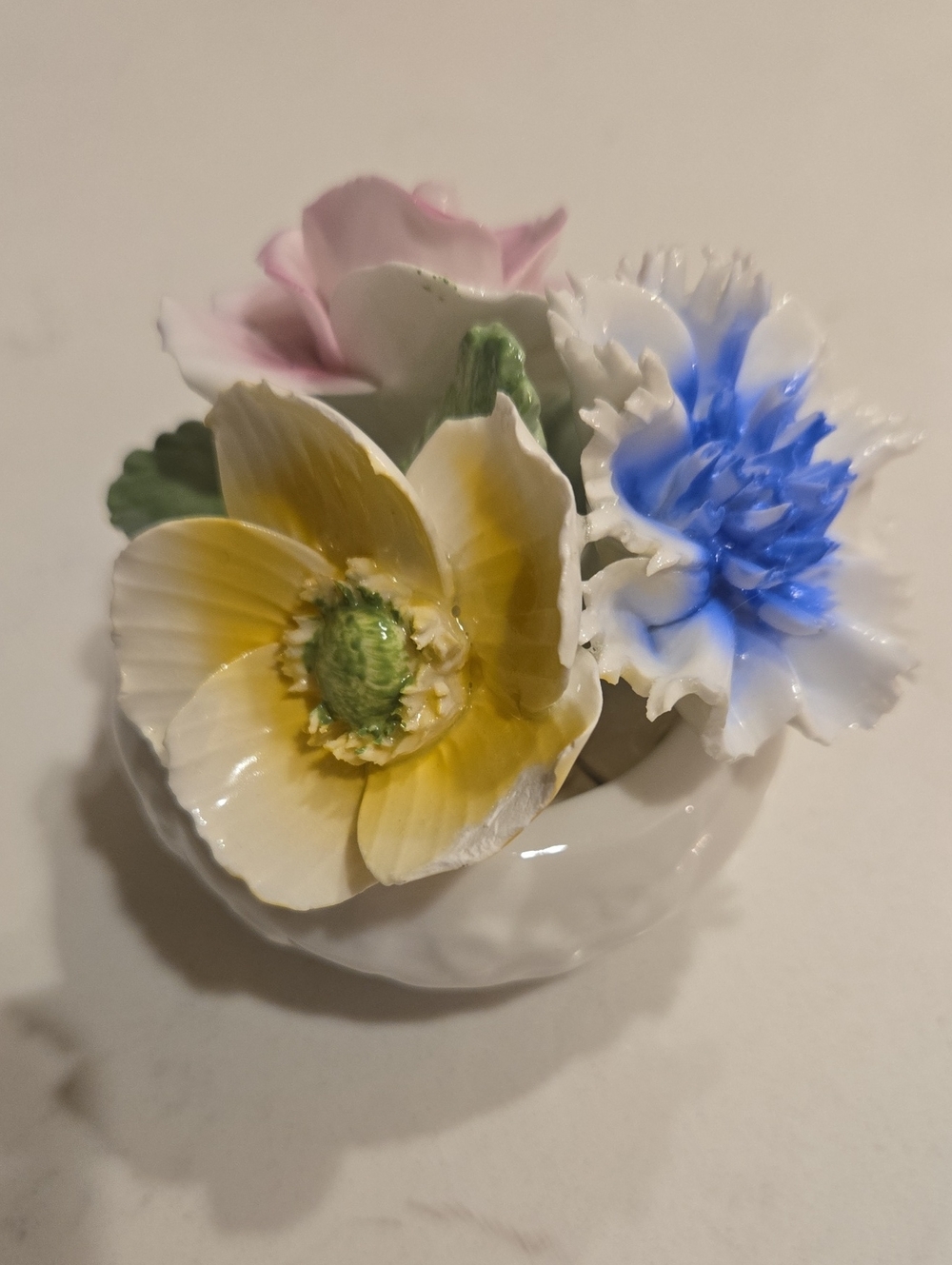 Vintage Radnor Fine Bone China Floral Figurine, Made in England